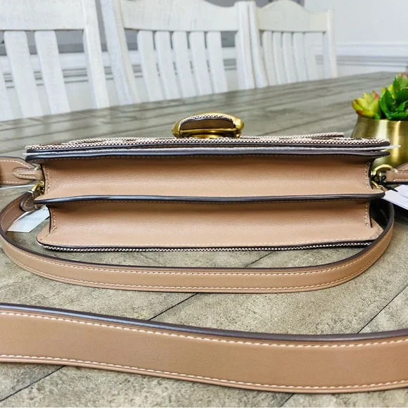 Coach Tabby 26 Medium Crystal Signature Jacquard Shoulder Bag Crossbody - Picture 13 of 16